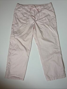 Sandro Light Pink Casual Cargo Cropped Pants